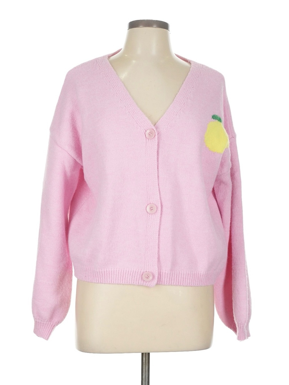 Women’s Pink Limoncello Cardigan Sweater Like New Sz L
